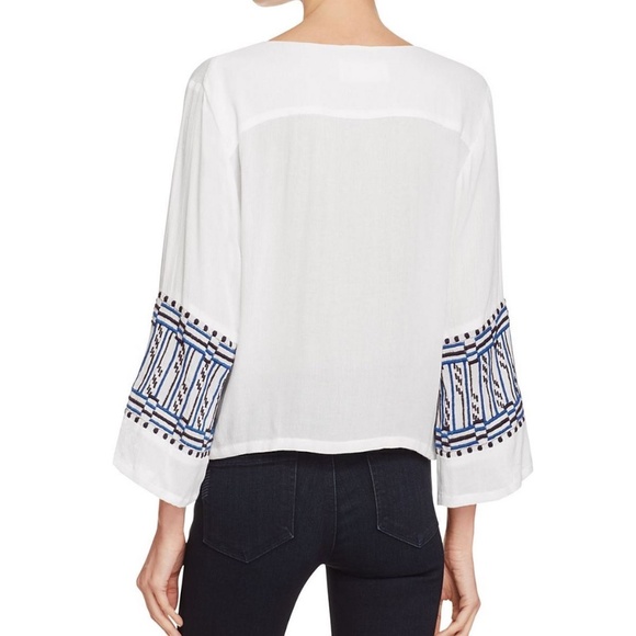 Revolve Piper by Townsen Crepe Embroidered Boho Top - Picture 3 of 9